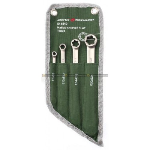 Набор ключей накидных TORX 4шт  514440