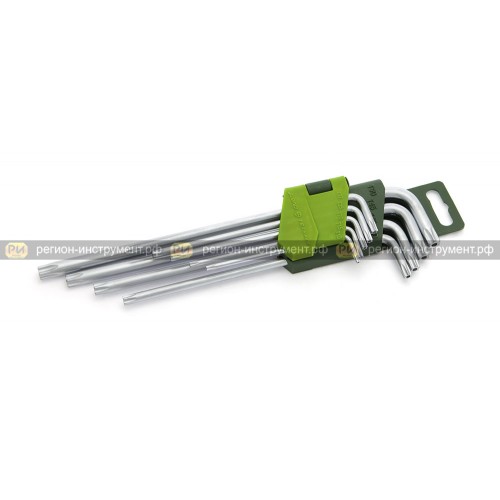 Набор ключей угловых TORX с отверстием удлинённых 9шт. 563 592