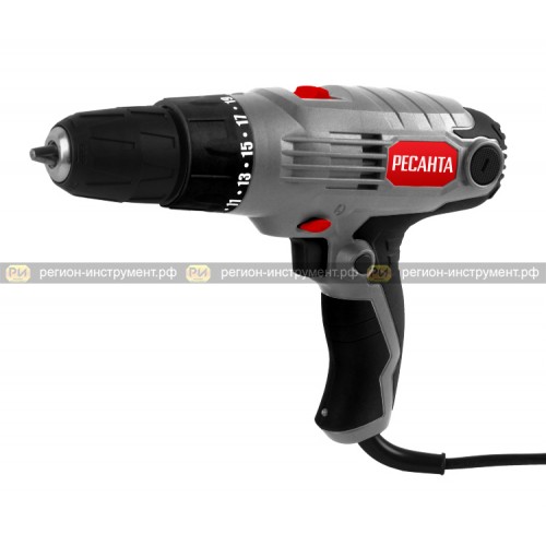 Сетевая дрель-шуруповерт Ресанта СШ-550-2